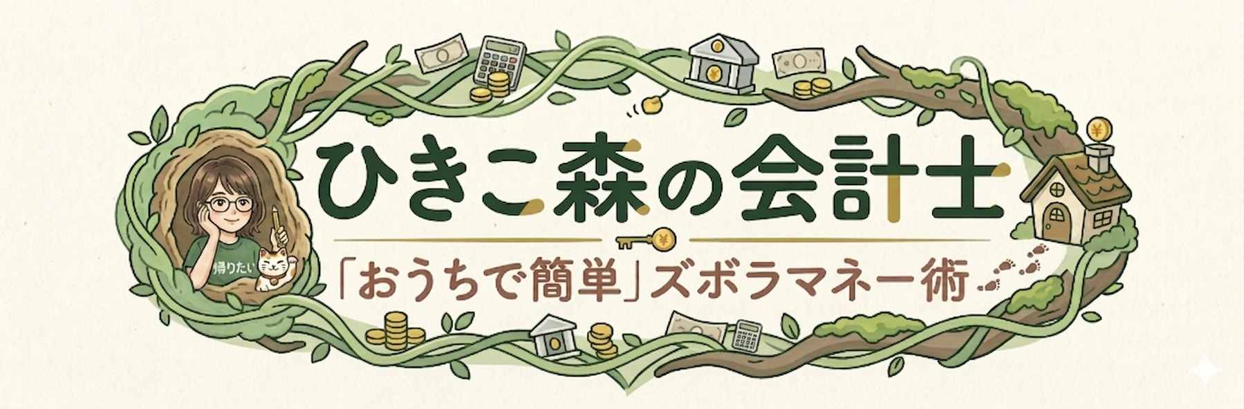 ひきこ森の会計士「おうちで簡単」ズボラマネー術